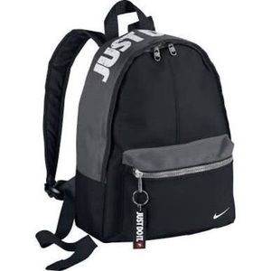 Nike Just Do It Mini Backpack In Gray and White